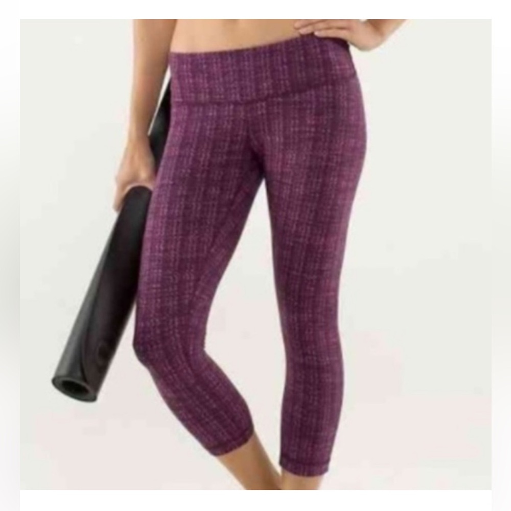 LULULEMON ATHLETICA WUNDER UNDER CROP II LEGGINGS